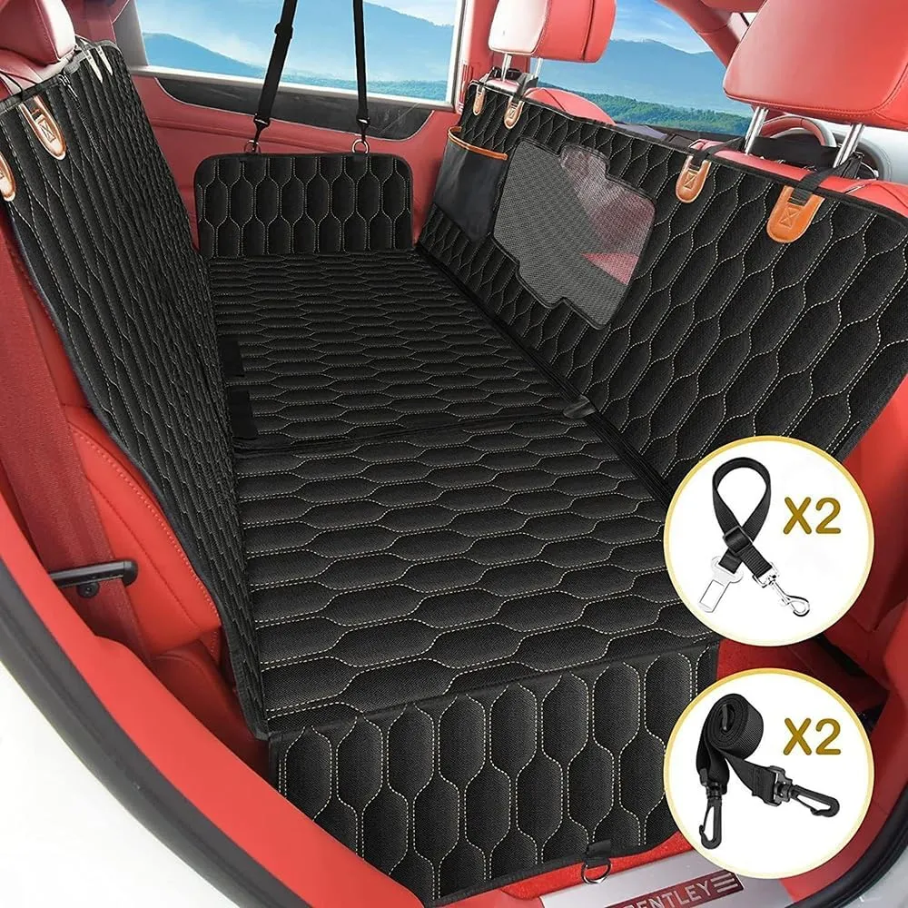 Dog Car Seat Cover for Mazda Axela B-Series Biante, Back Seat Extender for Dogs Waterproof Scratch Proof Seat Cover Protector Dog Hammock Easy to Use and Clean,A