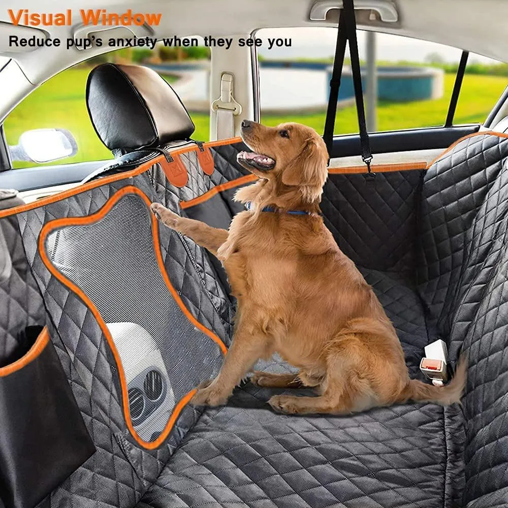 Dog Car Seat Cover for Mazda Biante 2008-2018, Back Seat Extender for Dogs Waterproof Scratch Proof Seat Cover Protector Dog Hammock Easy to Use and Clean,B