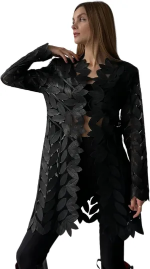 Dominante Women's Black Genuine Lambskin Handmade Leather Jacket