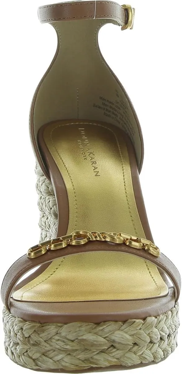 Donna Karan Womens Yulissa Ankle Strap Open Toe Wedge Sandals