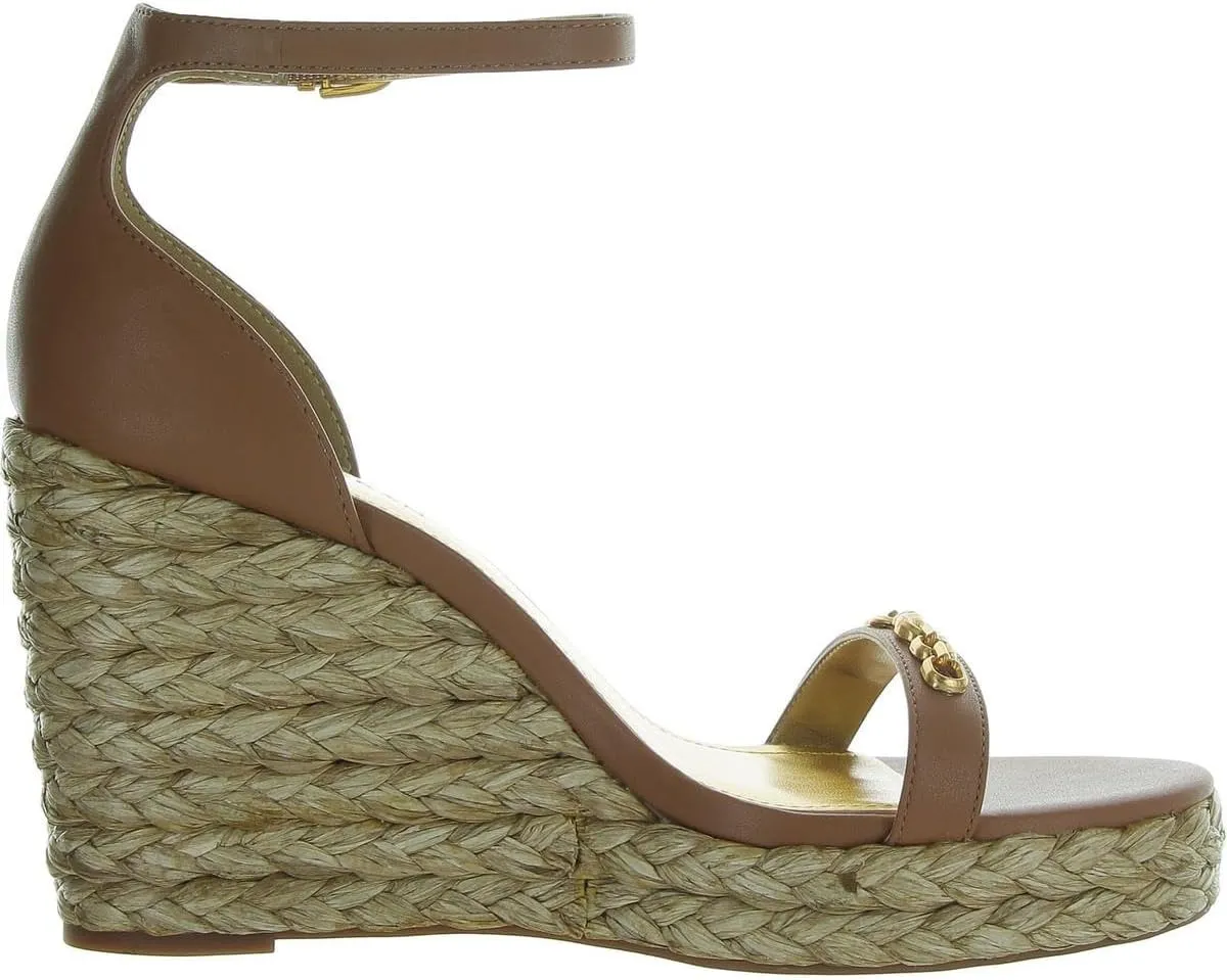 Donna Karan Womens Yulissa Ankle Strap Open Toe Wedge Sandals