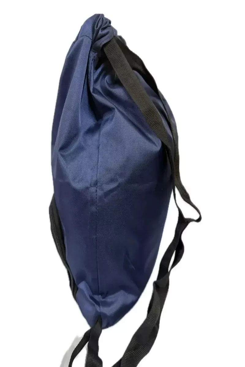 Double Shoulder Travel Drawstring Backpack for Unisex - Blue