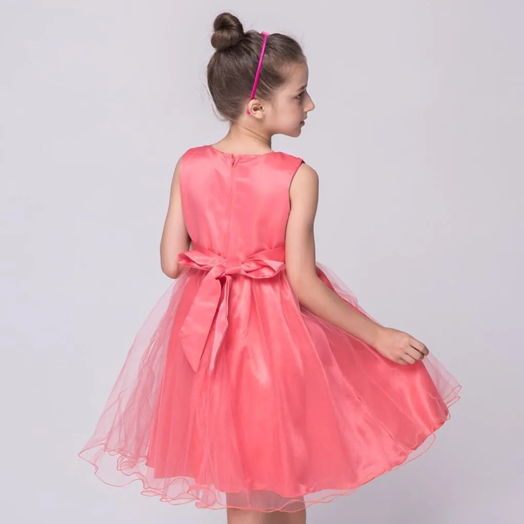 DreamHigh Sequined Flower Girls Party Pegant Dress