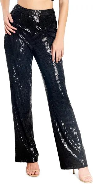 Dress the Population Women's Dina Sequin Classic Pant