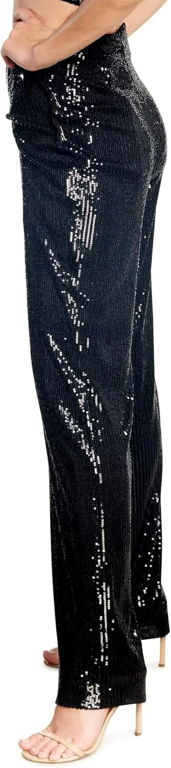 Dress the Population Women's Dina Sequin Classic Pant
