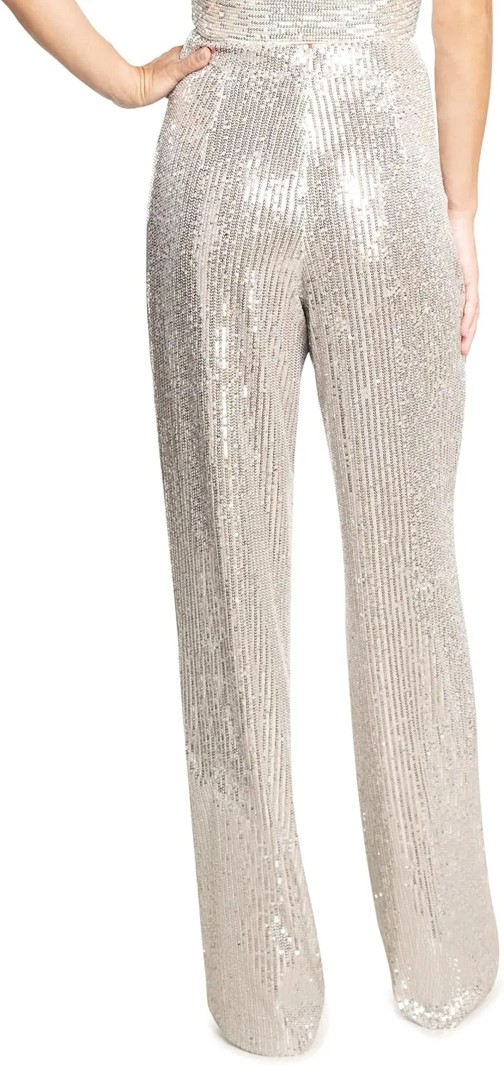 Dress the Population Women's Dina Sequin Classic Pant
