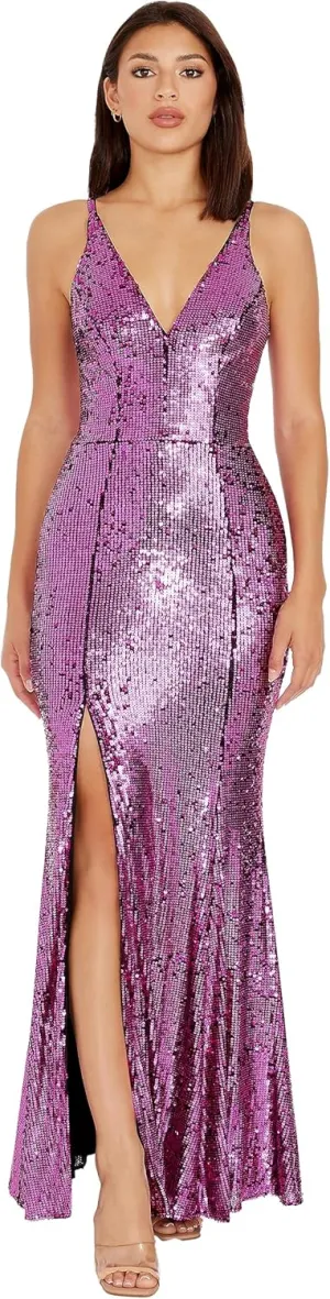 Dress the Population Women's Iris Bodycon Maxi Dress