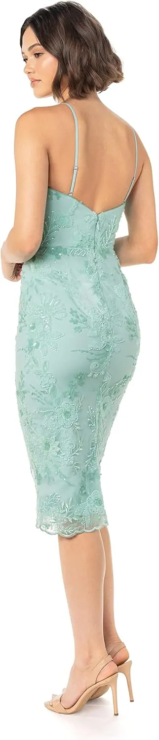 Dress the Population Women's Josselyn Bodycon Midi Dress