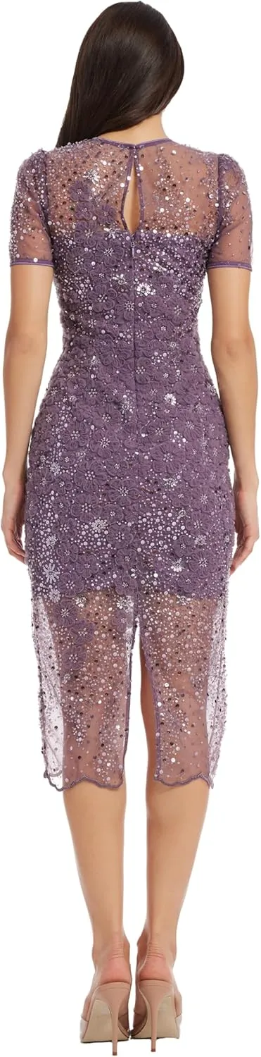 Dress the Population Women's Lia Bodycon Midi Dress