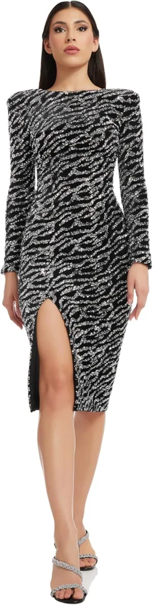 Dress the Population Women's Natalie Bodycon Midi Dress