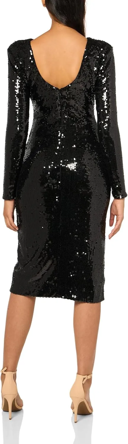 Dress the Population Women's Natalie Bodycon Midi Dress