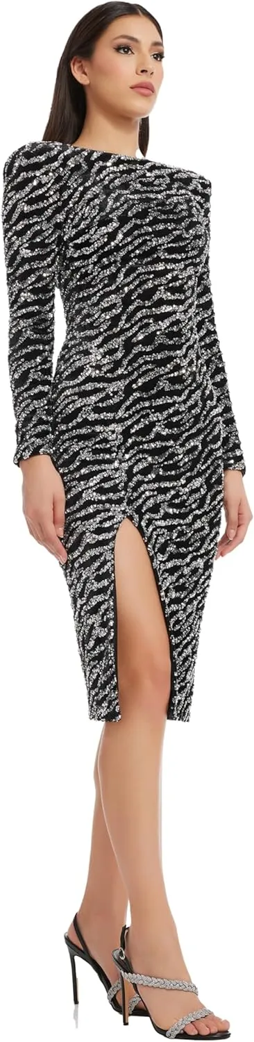 Dress the Population Women's Natalie Bodycon Midi Dress