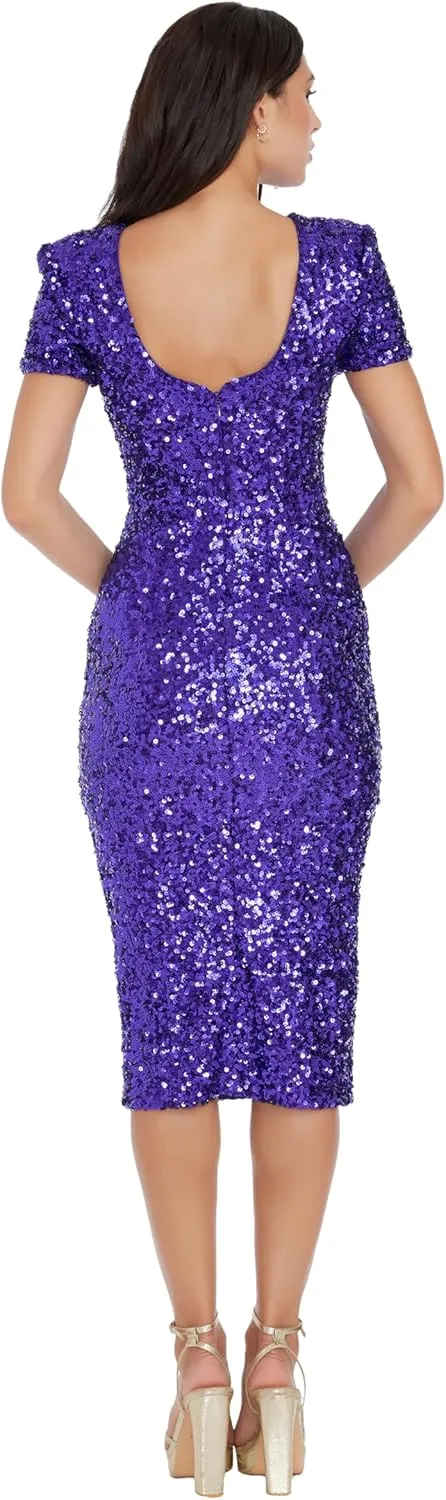 Dress the Population Women's Natasha Bodycon Midi Dress