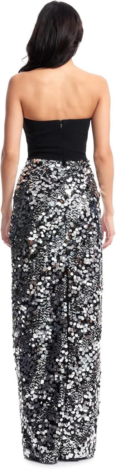 Dress the Population Women's Vada Sheath Maxi Dress