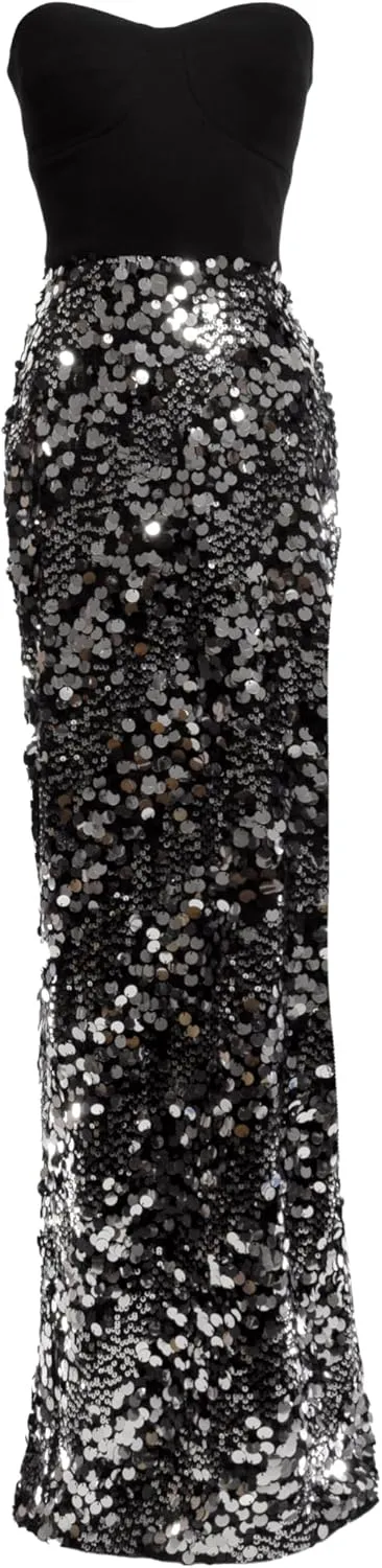 Dress the Population Women's Vada Sheath Maxi Dress