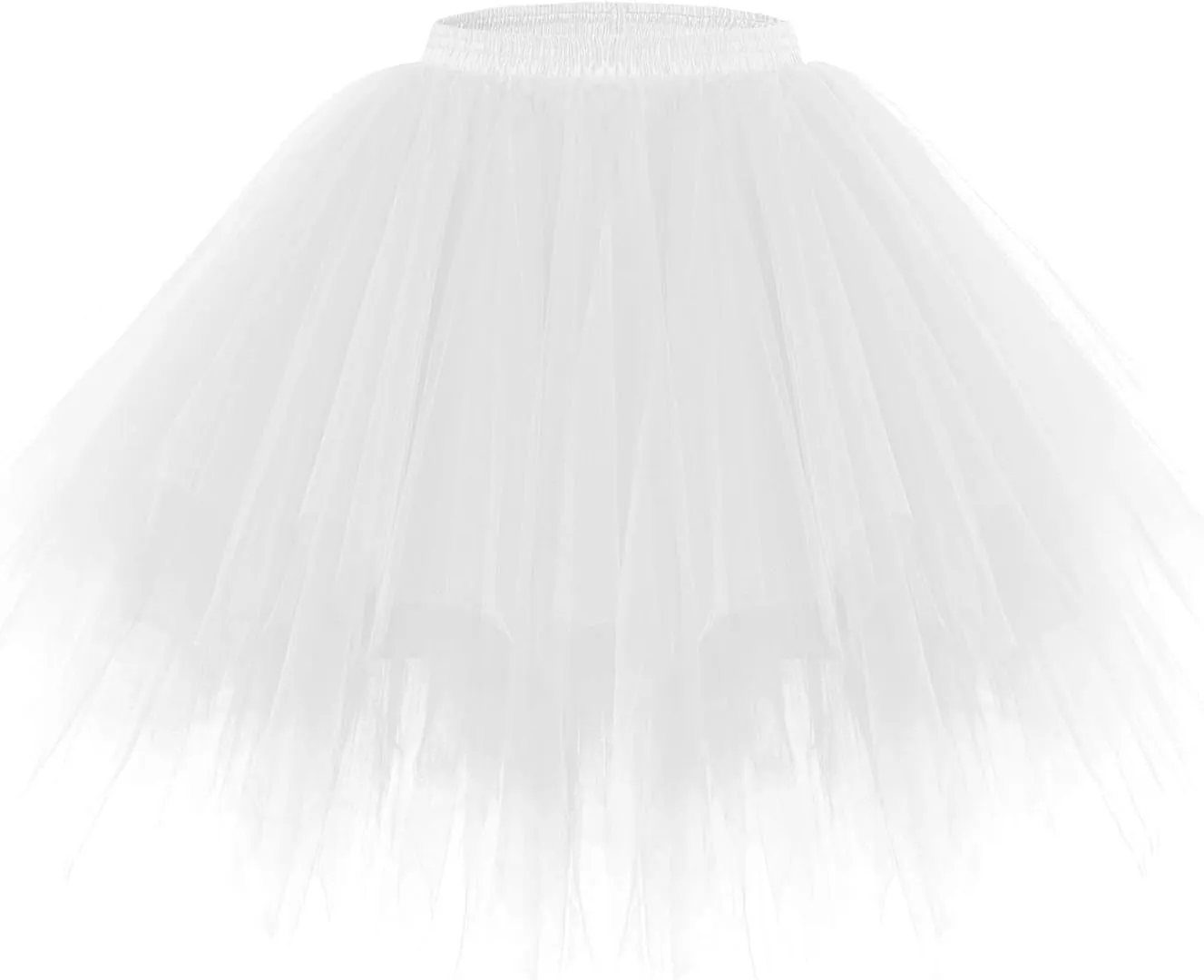 DRESSTELLS Women's Short Tutu Ballet Bubble Skirt 50's Tulle Party Vintage Petticoat