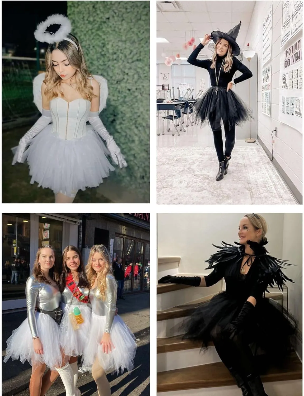 DRESSTELLS Women's Short Tutu Ballet Bubble Skirt 50's Tulle Party Vintage Petticoat