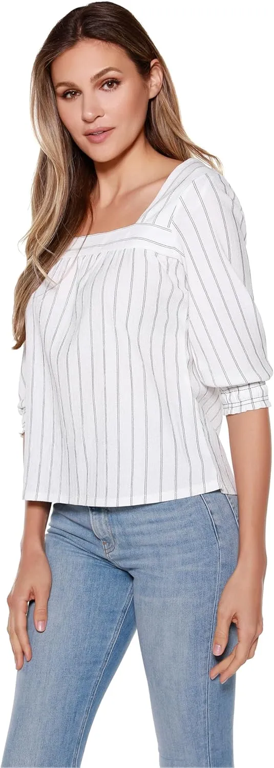 Dressy 3/4 Sleeve Top for Women Relaxed Fit Tops for Women Trendy