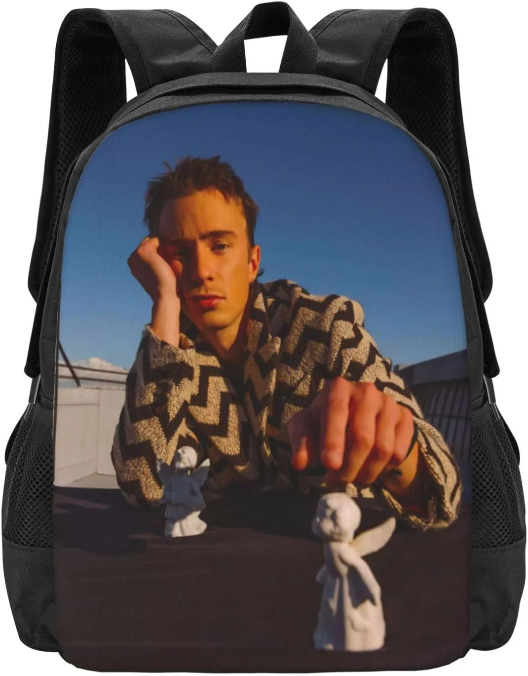 Drew Actors Starkey Backpack Laptop Computer Backpacks Travel Bag Double Shoulder Daypack for Work Hiking 15.6 Inch