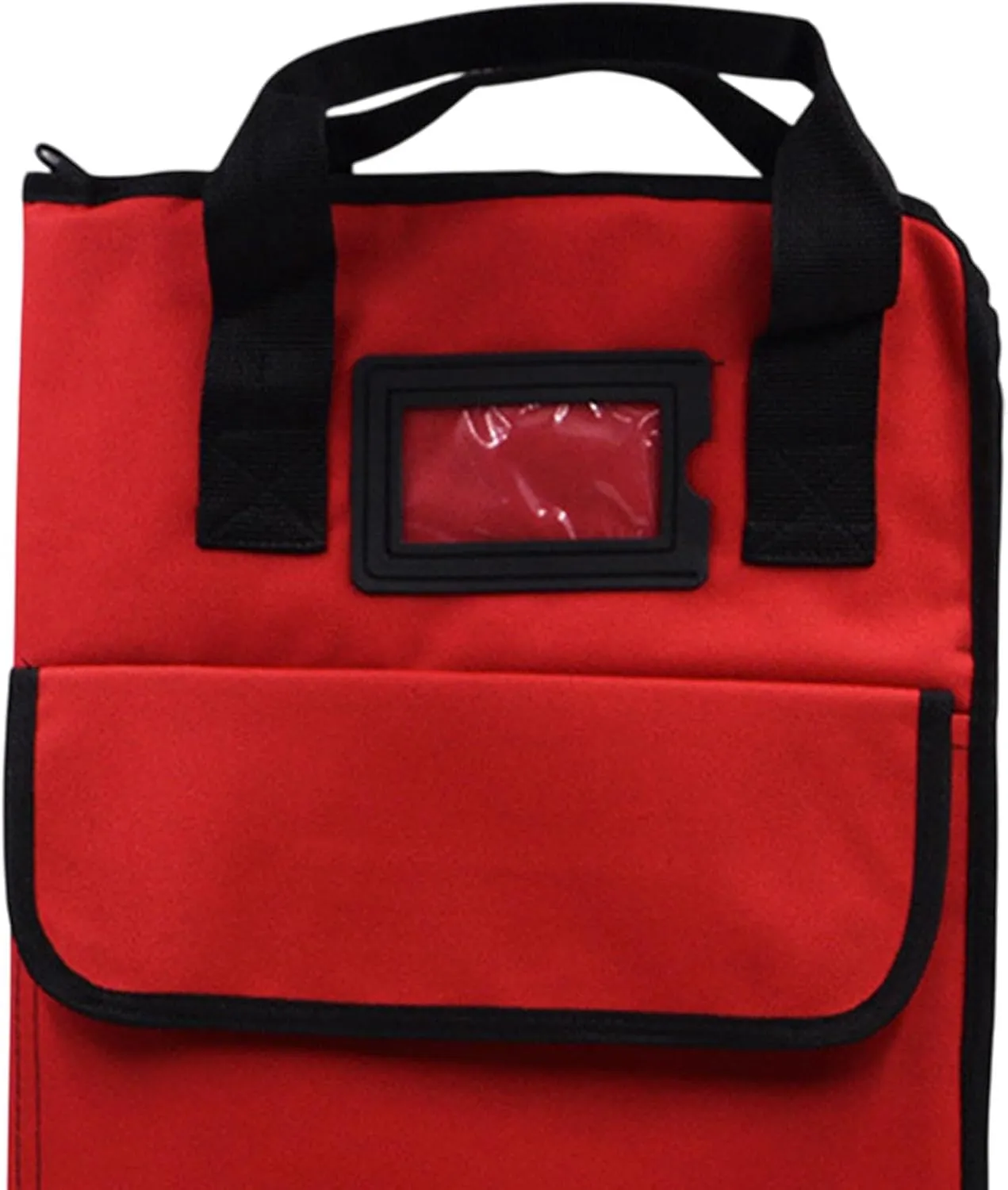 Drum Stick Bag Drumstick Handbag Holder Heavy Duty Teens Hold 12 Pair Professional with Large Pockets Storage Bag Mallet Case, Red