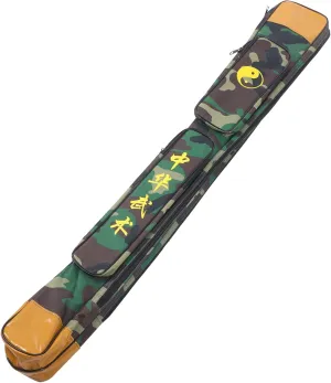 Dual Sword Carrying Pouch and Convenient Sword Storage Bag for Martial Arts Camouflage Design Compact and for Easy Transport and Long Lasting Use