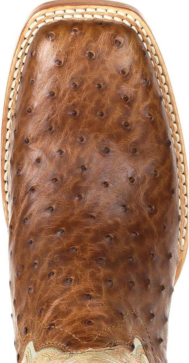 Durango® Premium Exotics™ Women's Full-Quill Ostrich Sunset Wheat Western Boot