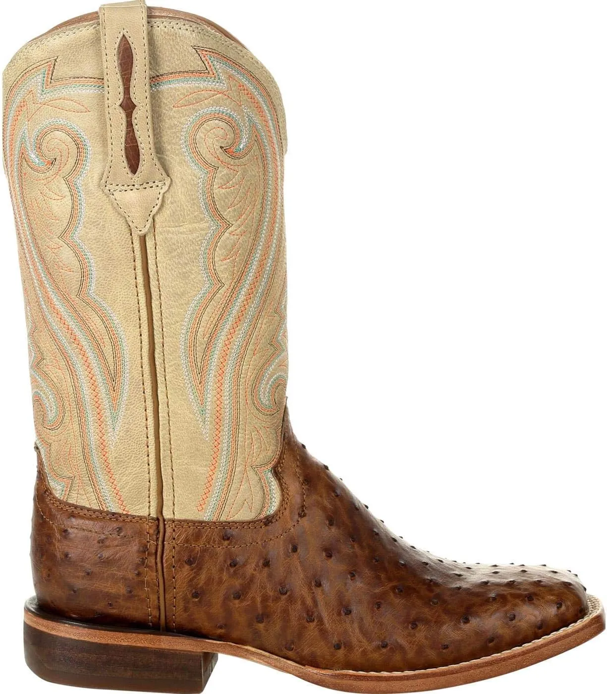 Durango® Premium Exotics™ Women's Full-Quill Ostrich Sunset Wheat Western Boot
