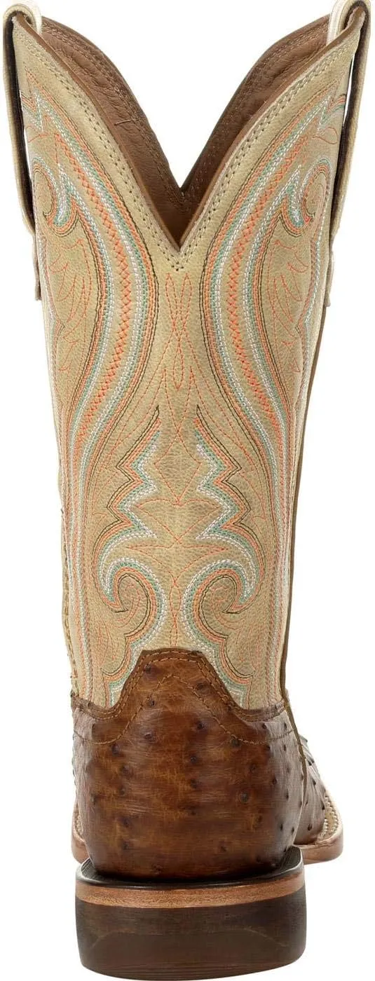 Durango® Premium Exotics™ Women's Full-Quill Ostrich Sunset Wheat Western Boot