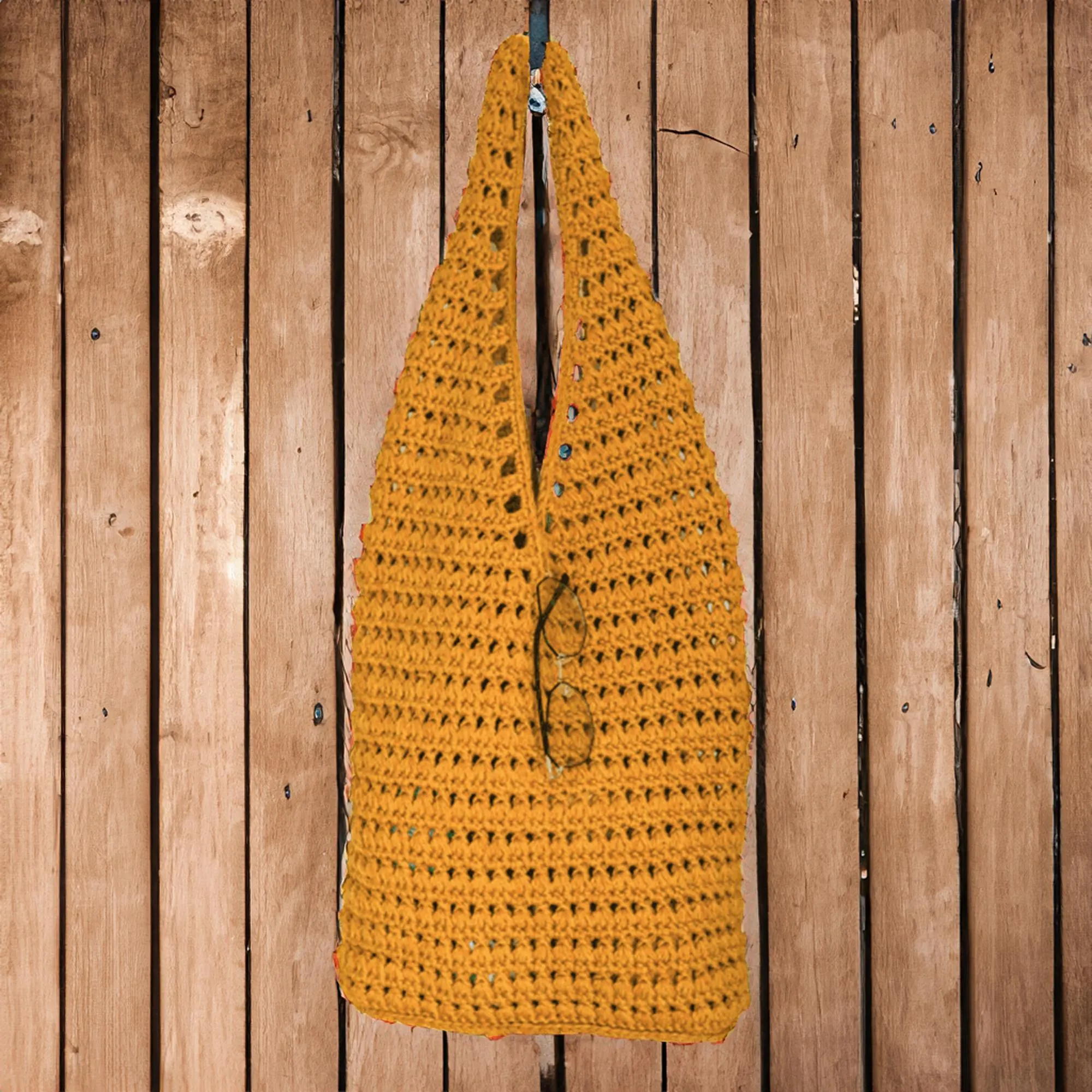 Earthy Mesh Shoulder Bag
