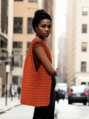 Earthy Mesh Shoulder Bag