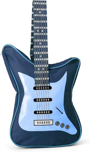 Electric Guitar Shaped Music Bag Oxford Cloth Shoulder Tote Bag Purse Crossbody Handbag for Women