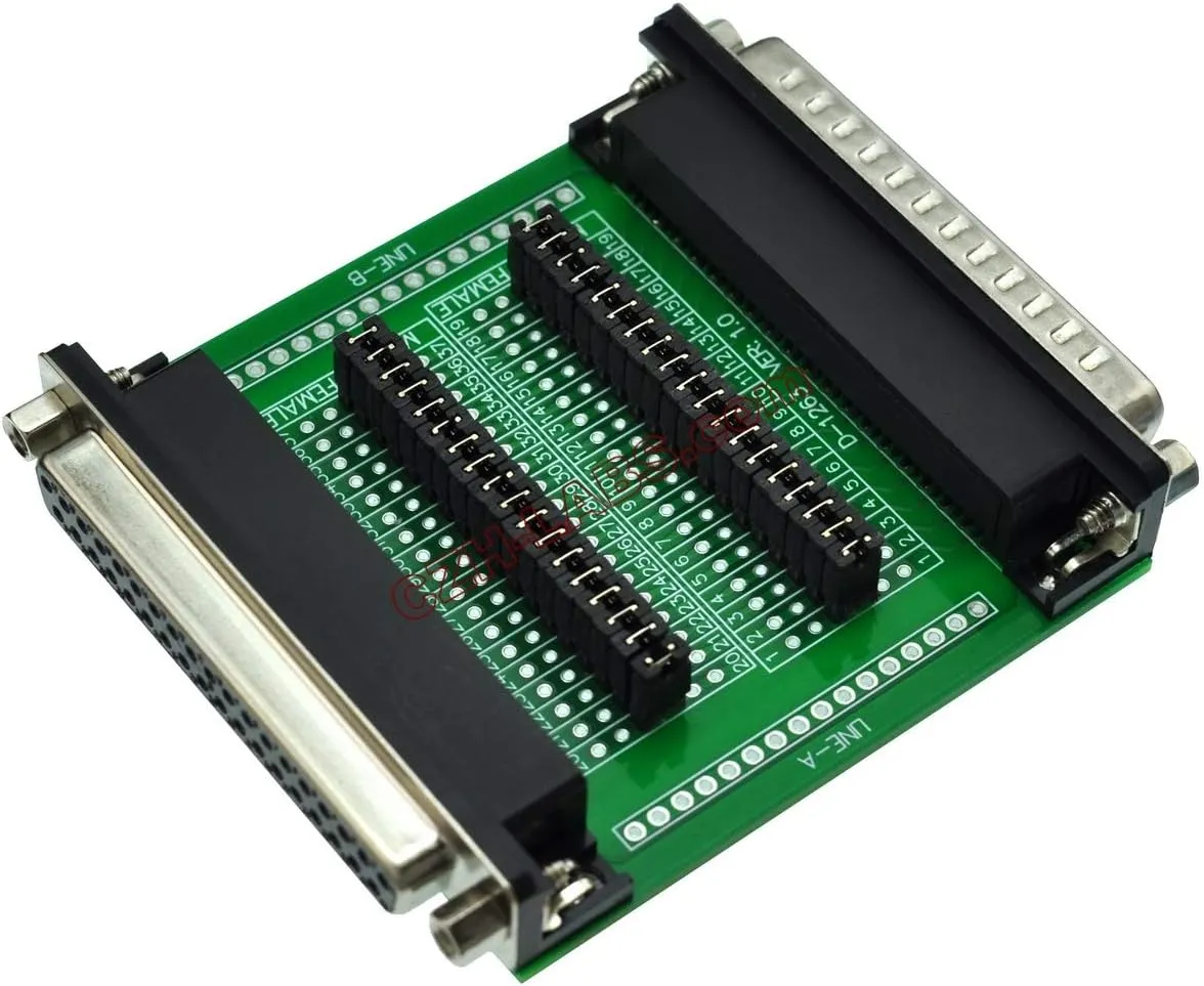 Electronics-Salon CZH-Labs D'sub DB37 Diagnostic Test Breakout Board, DSUB DB37 Connector Male to Female.