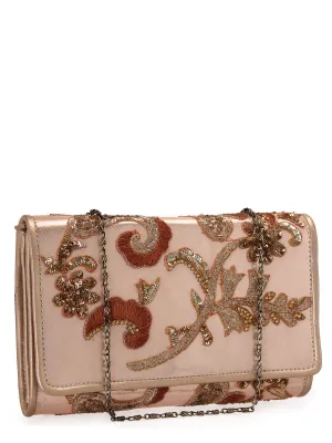 Embellished Mesh clutch