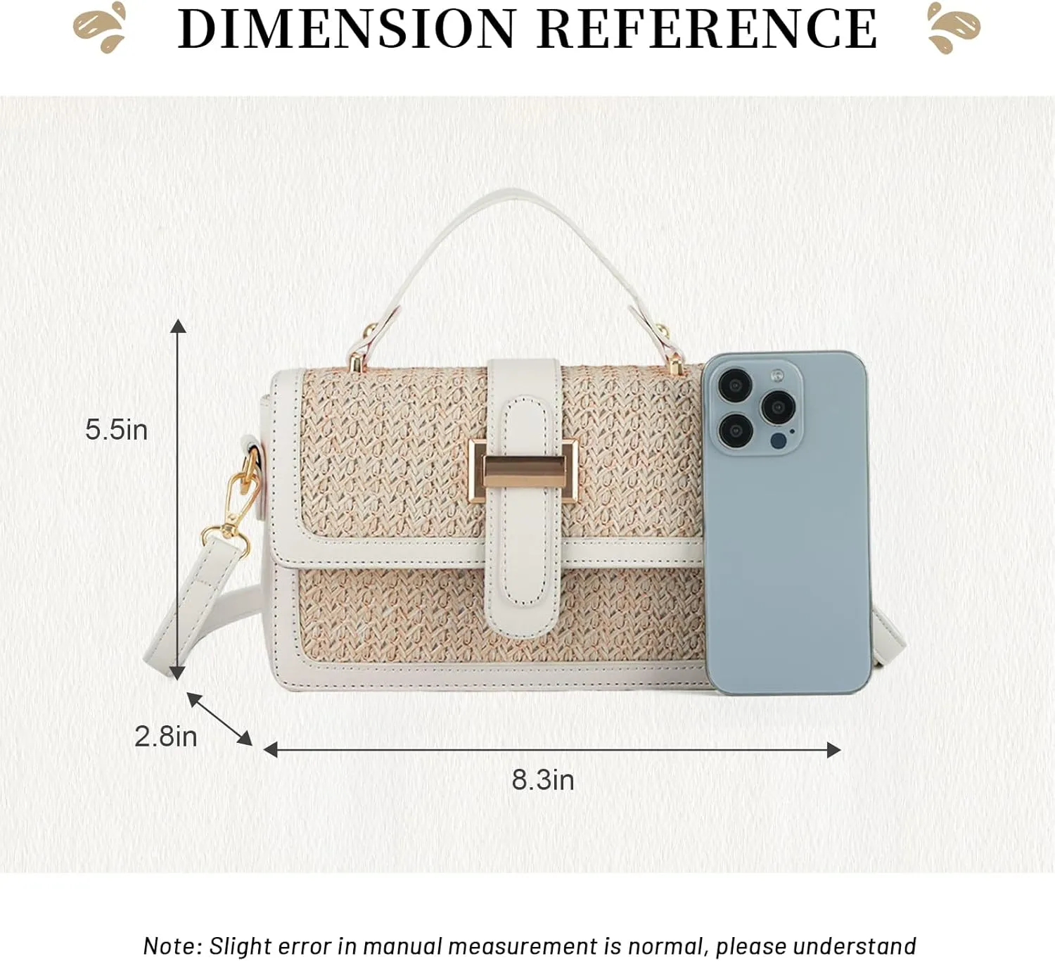 Emprier Summer Straw Crossbody Bags for women Trendy Woven Handbags Straw Clutch purses for Vacation