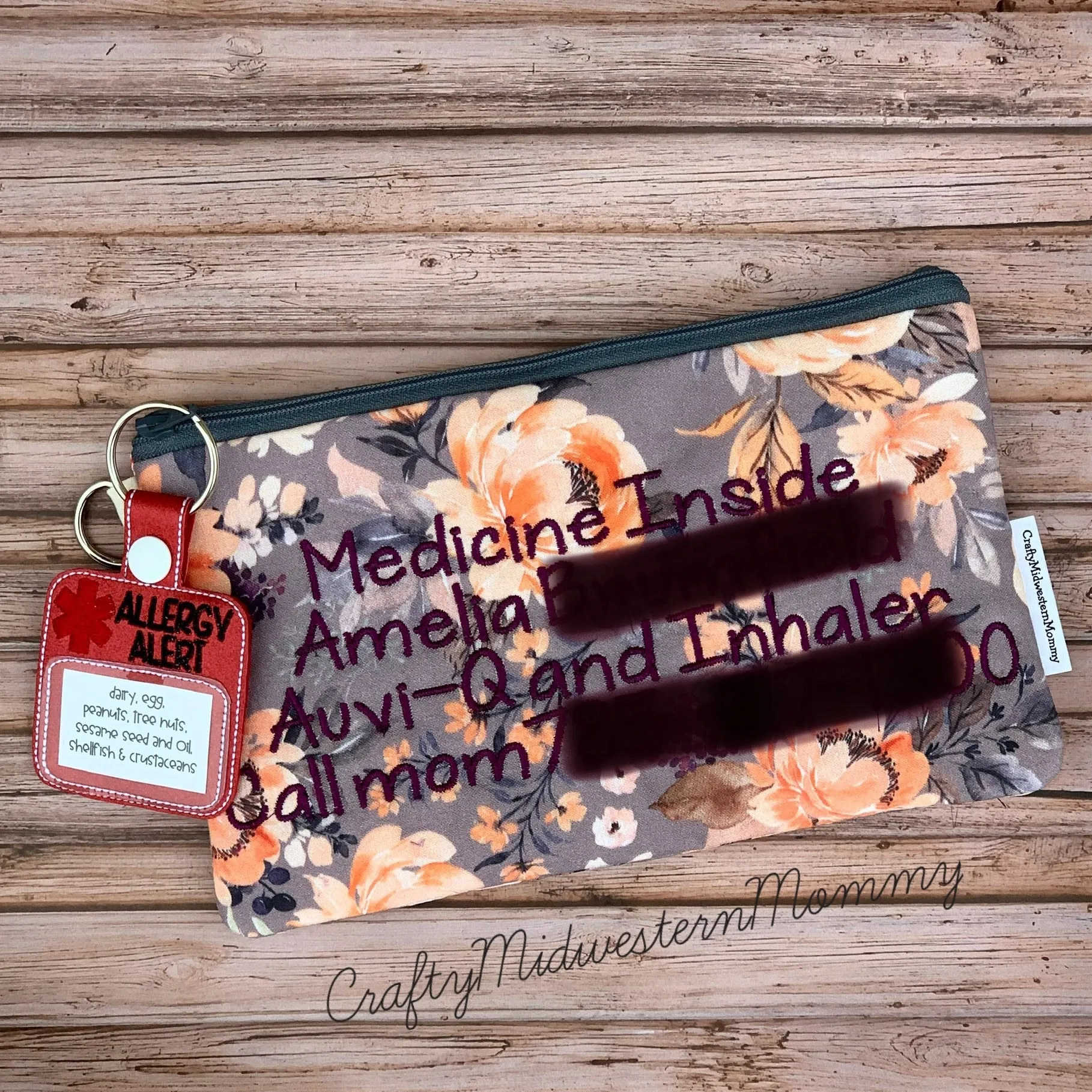 Epi Pen Padded Zipper Bag