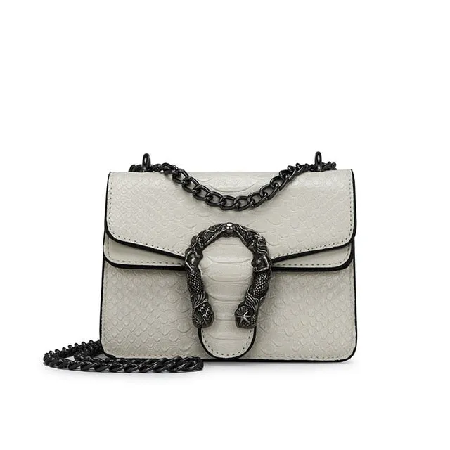 European Retro Fashion Ladies Square bag 2020 New Quality Matte PU Leather Women's Handbag Chain Tote Shoulder Messenger Bags