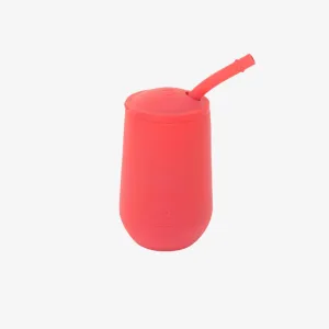 ezpz Happy Cup   Straw System - 24 months  (Coral) - 100% Silicone Cup   Straw for Older Toddler   Preschoolers