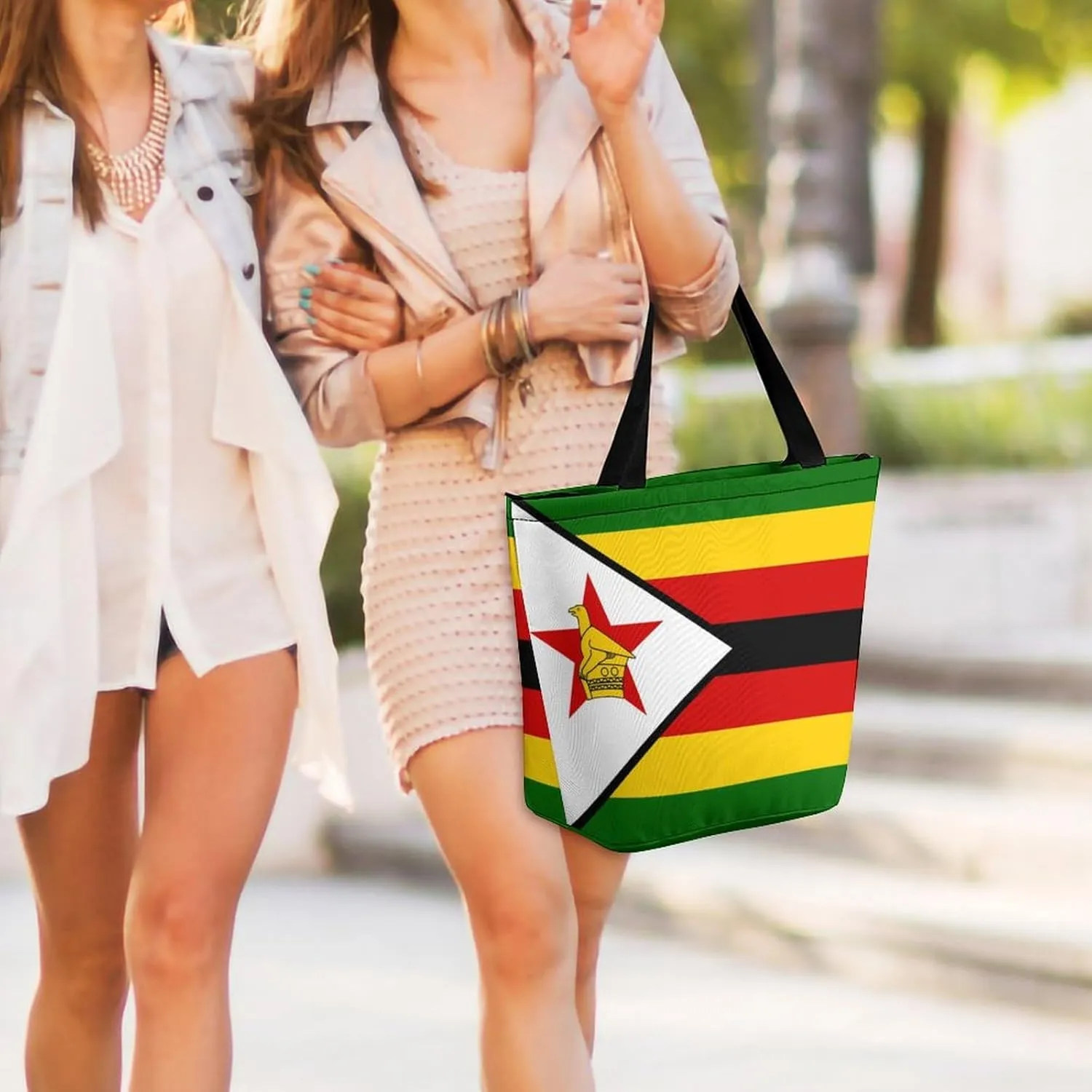 Fashion Congo Flag Women's Spacious Hobo Bag Ideal for Daily Use and Gym Outings