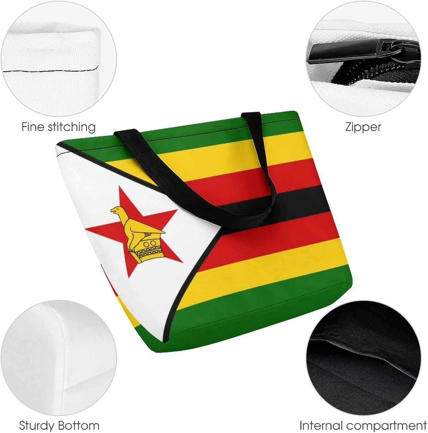 Fashion Congo Flag Women's Spacious Hobo Bag Ideal for Daily Use and Gym Outings