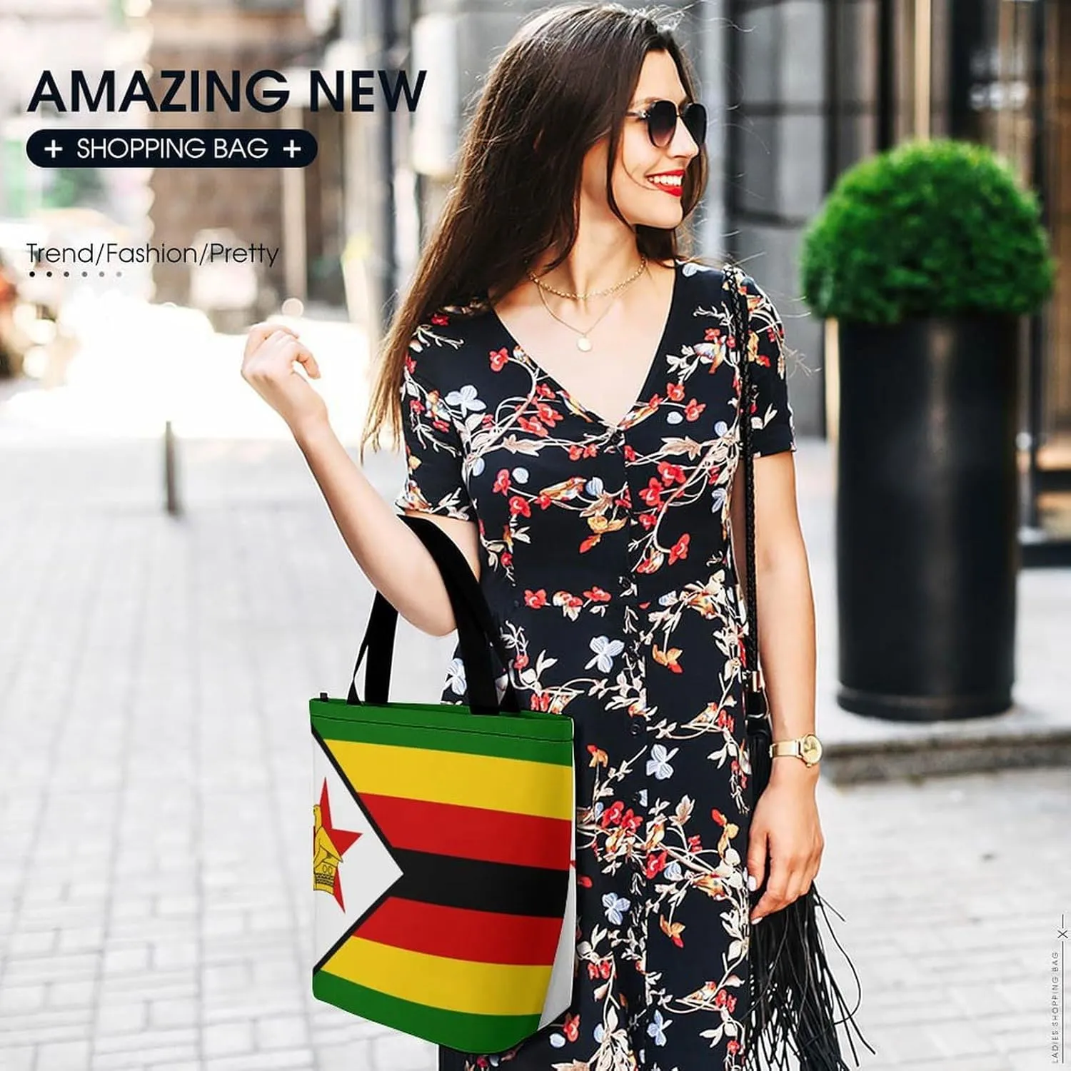 Fashion Congo Flag Women's Spacious Hobo Bag Ideal for Daily Use and Gym Outings