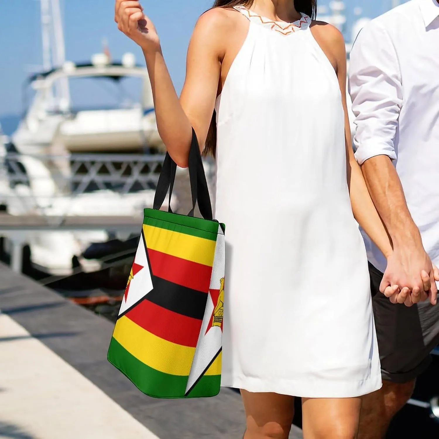Fashion Congo Flag Women's Spacious Hobo Bag Ideal for Daily Use and Gym Outings