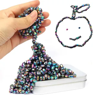 Ferrite Putty, 550pcs Magnet Fidget Toy, Crags Ferrite Putty, Ferrite Putty Beads, Ferrite Beads, Fidget Toys Adults for Office Stress / Anxiety Relief, Gifts for Teen, Adults Gifts