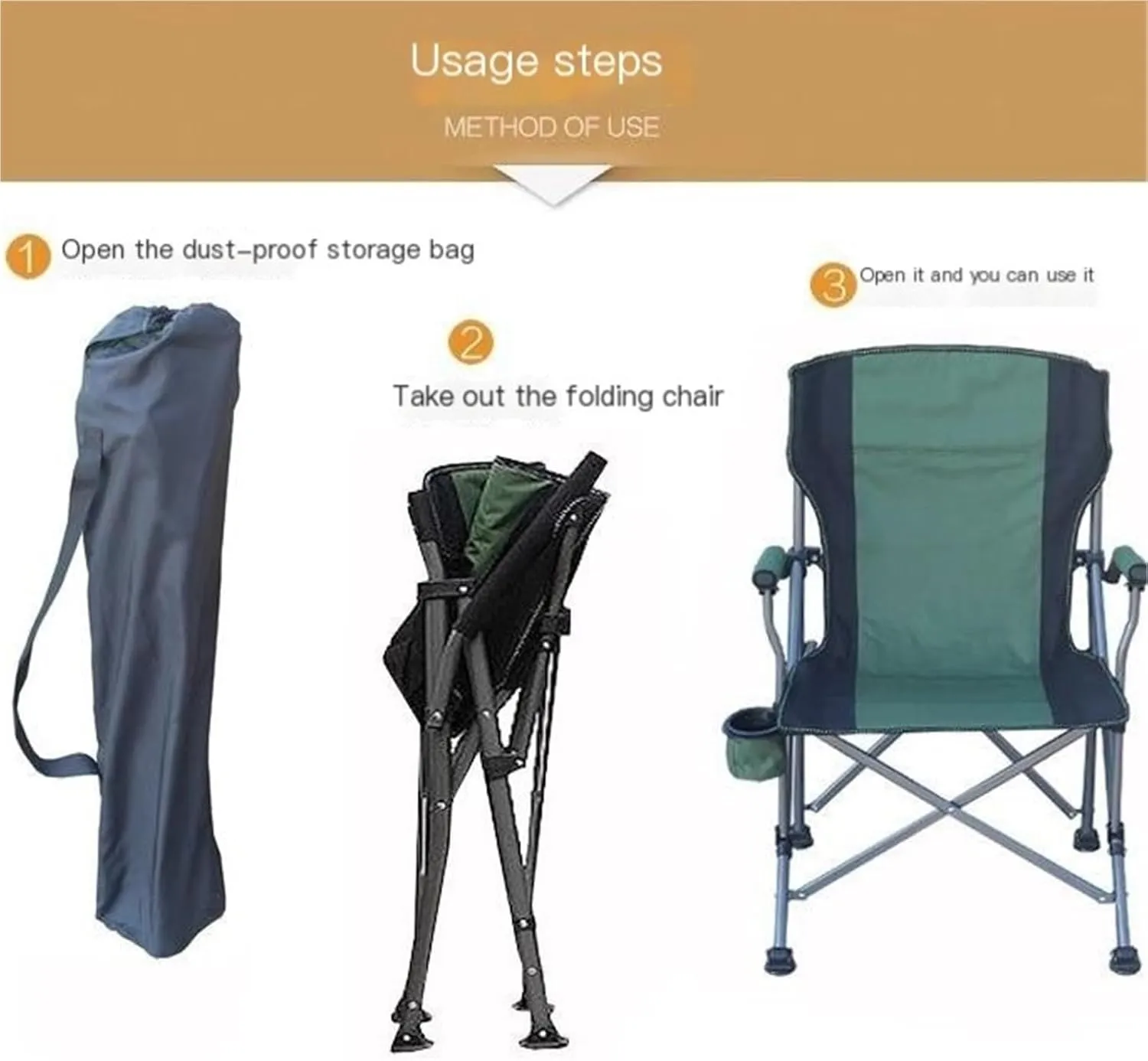 Fishing Chair Camping Folding Chair Portable Stall High Back Chair Folding Chair Green Blue Black Camouflage(Green)