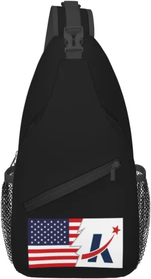 Flag Of Killeen, Texas And America Crossbody Bags For Women Men Chest Backpack Gym Shoulder Bag Travel Outdoor Sports Casual Crossbody Bags