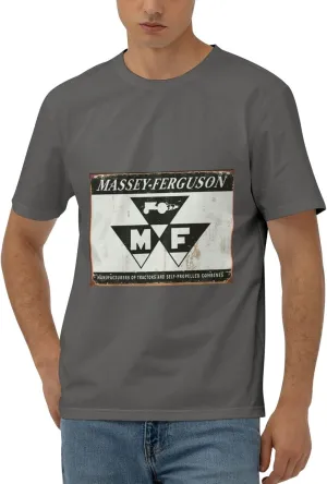 Flag of Massey Ferguson Tractors Men's Short Sleeve Tees, Moisture Wicking, Odor Protection T-Shirt