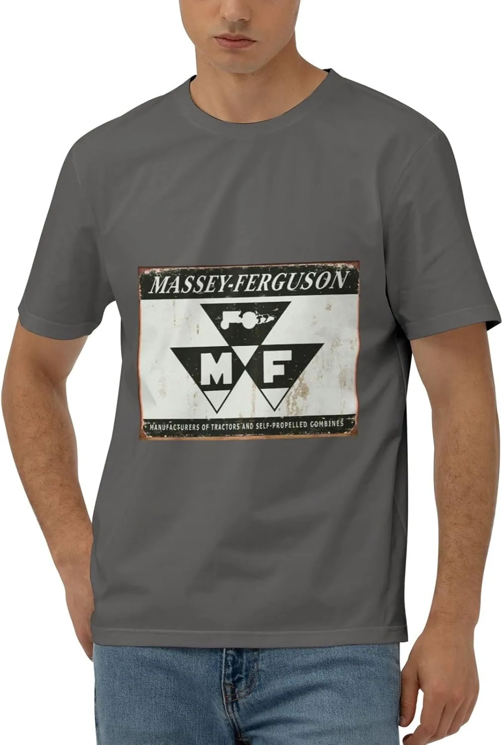 Flag of Massey Ferguson Tractors Men's Short Sleeve Tees, Moisture Wicking, Odor Protection T-Shirt