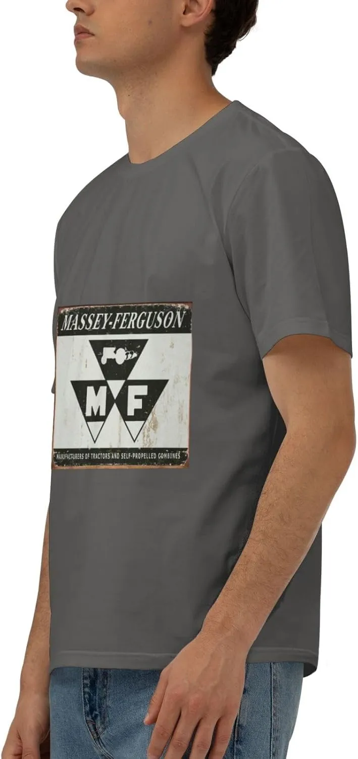 Flag of Massey Ferguson Tractors Men's Short Sleeve Tees, Moisture Wicking, Odor Protection T-Shirt