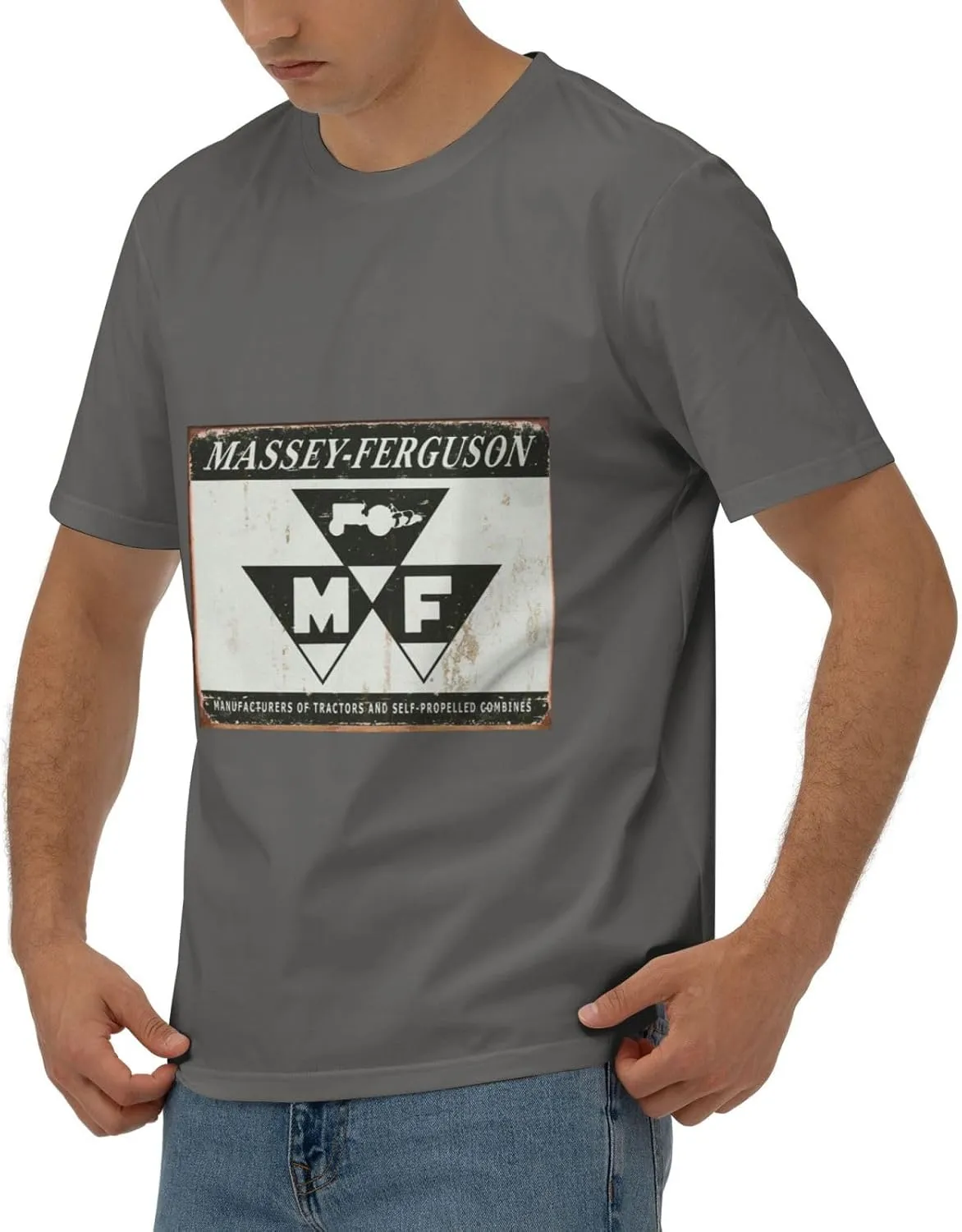 Flag of Massey Ferguson Tractors Men's Short Sleeve Tees, Moisture Wicking, Odor Protection T-Shirt