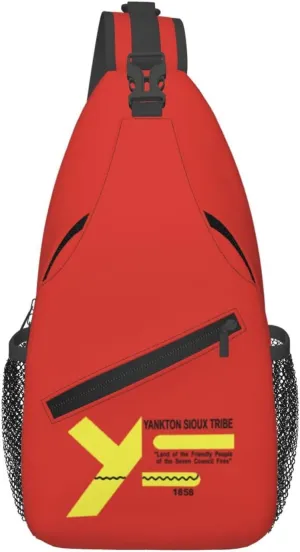 Flag Of The Yankton Sioux Tribe Crossbody Bags For Women Men Chest Backpack Gym Shoulder Bag Travel Outdoor Sports Casual Crossbody Bags