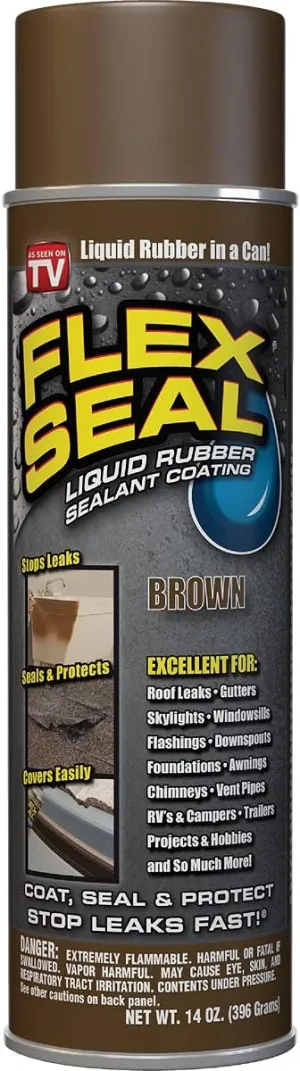 Flex Seal Brown Rubber Spray Sealant 14 Oz. - Case of: 6